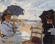The Beach at Truouville, Claude Monet
